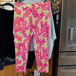 Pappagallo Womens Cotton Pretty in Palm Beach Capri Pants Size 14